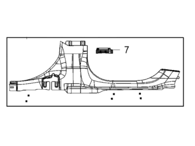 Jeep 7AW10TX7AA MOLDING B Pillar