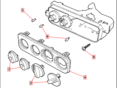 Mopar 4897215AB Heater Control