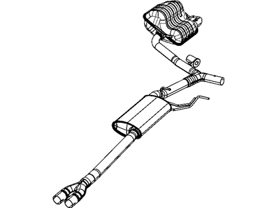 2012 Chrysler 300 Muffler - 4578954AE