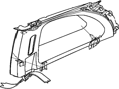 Chrysler TW40TL2AK MOLDING C Pillar