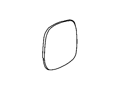 Mopar 5161008AA Mirror Glass, Black, Front Passenger Side