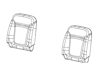 Mopar 6SF98LXHAA Cover Front Seat Back