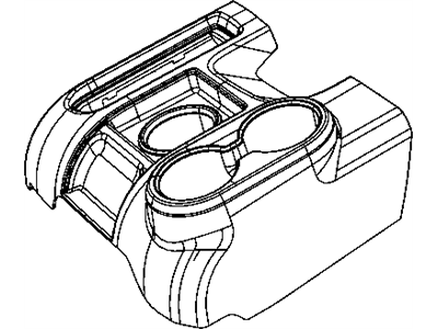 Ram 4500 Center Console Base - 1EB18XDVAB