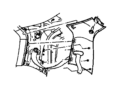 Chrysler 5KA01BDXAE MOLDING D Pillar
