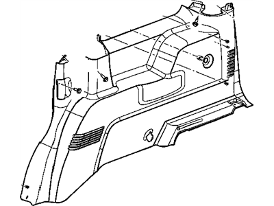 Chrysler 5KS63XDBAA PANEL Quarter Trim