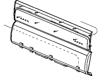 Dodge 5JL72XDVAA BOLSTER Cab Back Panel