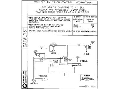 Dodge 5032954AA LABEL Emission