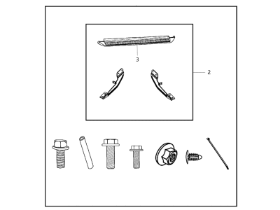 Chrysler 82214501AB RUNNING BOARD KIT Full
