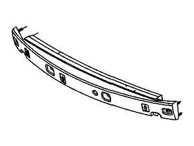 Dodge 4857882AB REINFORCEMENT Front Bumper With Absorber