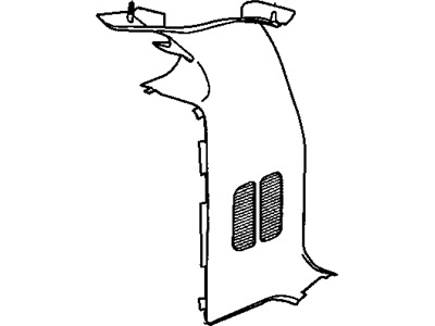 Dodge SJ16BD1AC MOLDING D Pillar Right