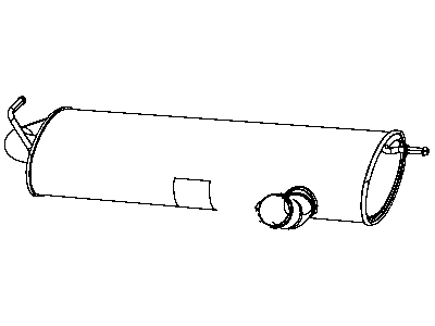 Jeep 52059937AI MUFFLER AND TAILPIPE Exhaust