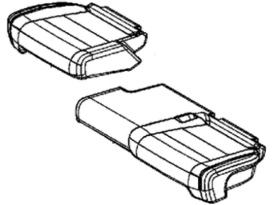 Jeep 5NX87DX9AB COVER Rear Seat Cushion
