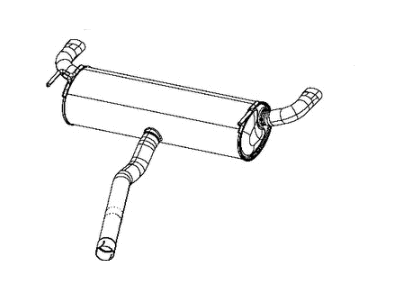 Jeep Cherokee Muffler - 68429531AA