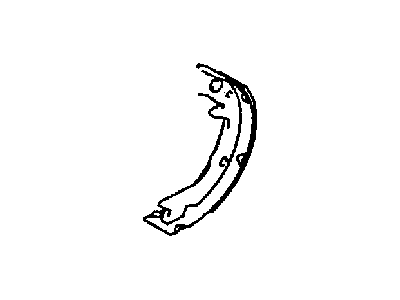 Dodge MB950205 SHOE AND LINING Parking Brake
