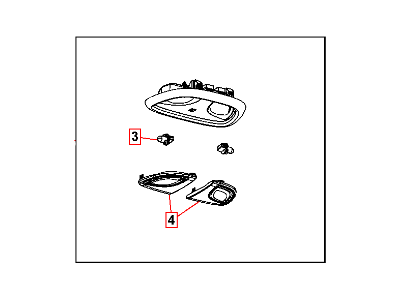 2012 Dodge Dart Dome Light - 1TP73HDAAB