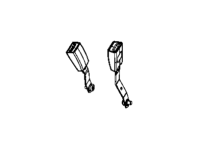 Dodge YS361DVAC SEAT BELT Front Inner