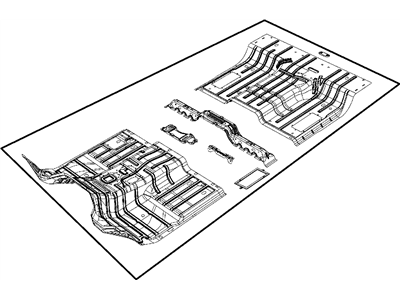 Ram Floor Pan - 55112473AB