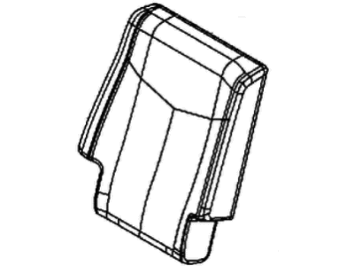 Dodge 5RW34DX9AC COVER Rear Seat Back 2nd Row