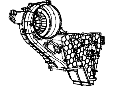Dodge 68038193AA HOUSING Blower Motor Includes: Door, Actuator, Screws