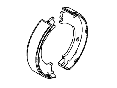 2004 Dodge Ram 3500 Parking Brake Shoe - BHKP7311