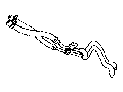Dodge 4798713 HOSE, Heater Core, Supply and Return, with Mounting Bracket
