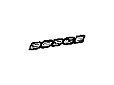 Dodge 4805292AA NAMEPLATE Front Door Dodge