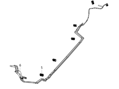 Jeep 68080863AF TUBE Fuel Supply and Return
