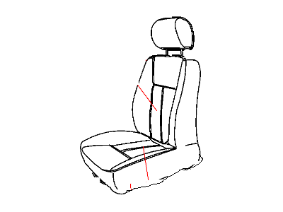 Dodge 1JN121D5AA COVER Front Seat Cushion