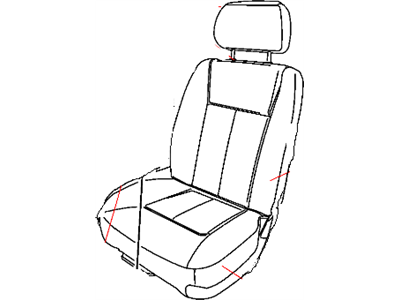 Dodge 1JN091DRAA Cover - Front Seat Back