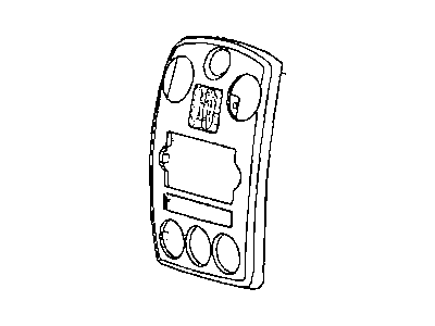 Chrysler 1EK721AAAE BEZEL Instrument Panel Center