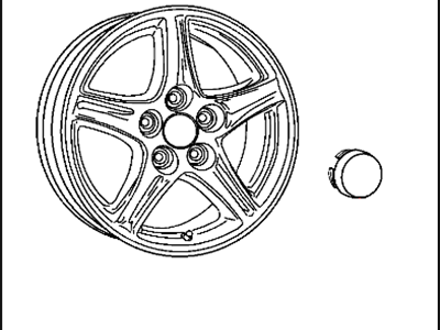 Dodge 82210000 WHEEL KIT Cast Aluminum