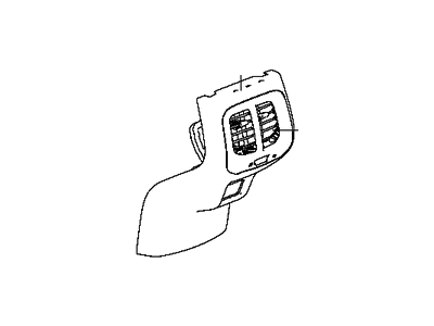 Jeep 5RM65LU5AA END CAP Console