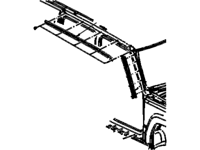 Mopar 55396582AE Side Molding, Front Passenger Side