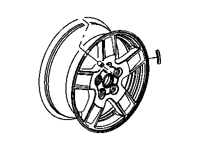 Jeep 5JS92CDMAB WHEEL Aluminum