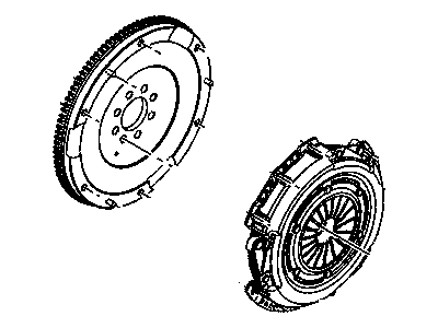 Dodge 5062150AD CLUTCH KIT Pressure Plate and Disc