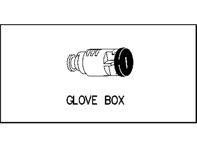 Dodge 4778448 CYLINDER Glove Box Lock