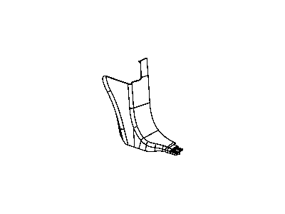 Dodge 1BE52DX9AC PANEL Cowl Side Trim