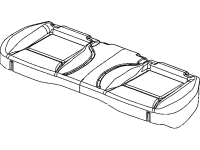 Chrysler 1CN251DVAA COVER Rear Seat Cushion