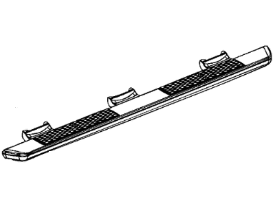 Mopar 68502232AA Running Board, Black, Passenger Side