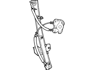 Mopar 5278397AA Window Regulator, Front Driver Side