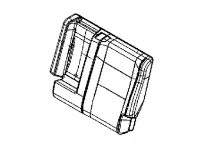 Jeep 6RT07DX9AC COVER Rear Seat Back Left