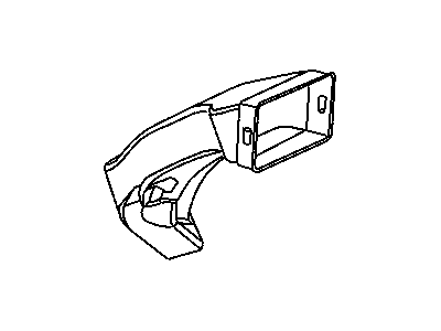 Jeep 55117037AA DUCT Air Outlet Center