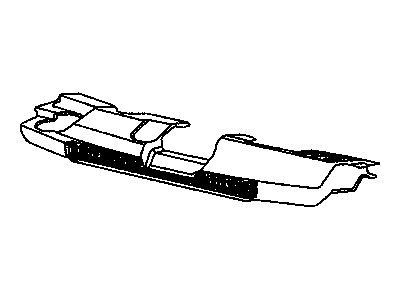 Dodge 4857217AD SUPPORT Radiator Grille With Decal