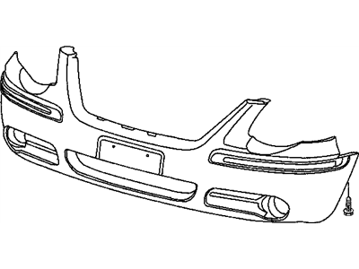 Chrysler 4857903AA MOLDING Fascia Chrome