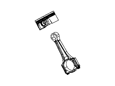 Dodge 68193491AA PISTON PIN AND ROD