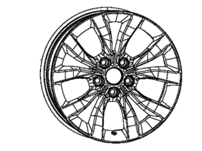 Chrysler 5PQ10LS1AB WHEEL Aluminum