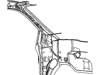 Dodge 4860974AB TUBE Sunroof Drain
