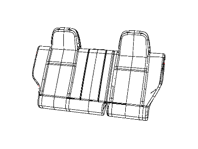 Jeep 1RS38XDVAA COVER Rear Seat Back Right