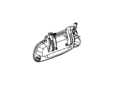 2000 Dodge Durango Door Handle - 55257435AC