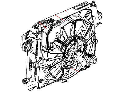Jeep 55116842AB RADIATOR Engine Cooling